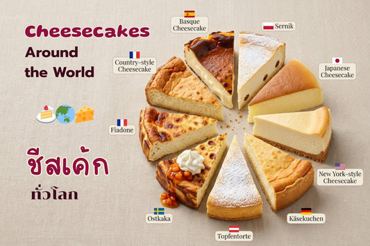 ชีสเค้กยอดนิยมจากทั่วโลก และชีสเค้กโฮมเมดจากร้านเบเกอรี่ Yummy Yim พัทยา