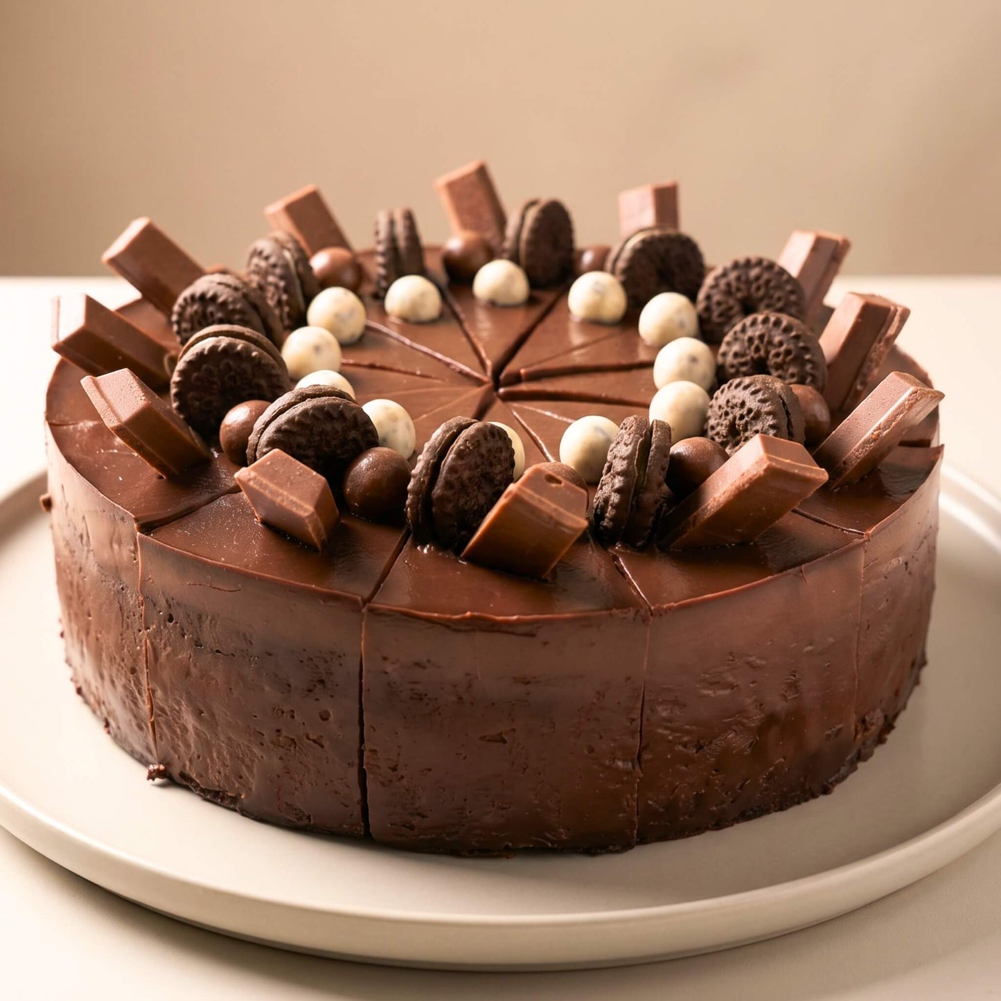 เค้กช็อกโกแลตหน้านิ่มโฮมเมดทั้งปอนด์ สำหรับสั่งวันเกิดในพัทยา จากร้าน Yummy Yim