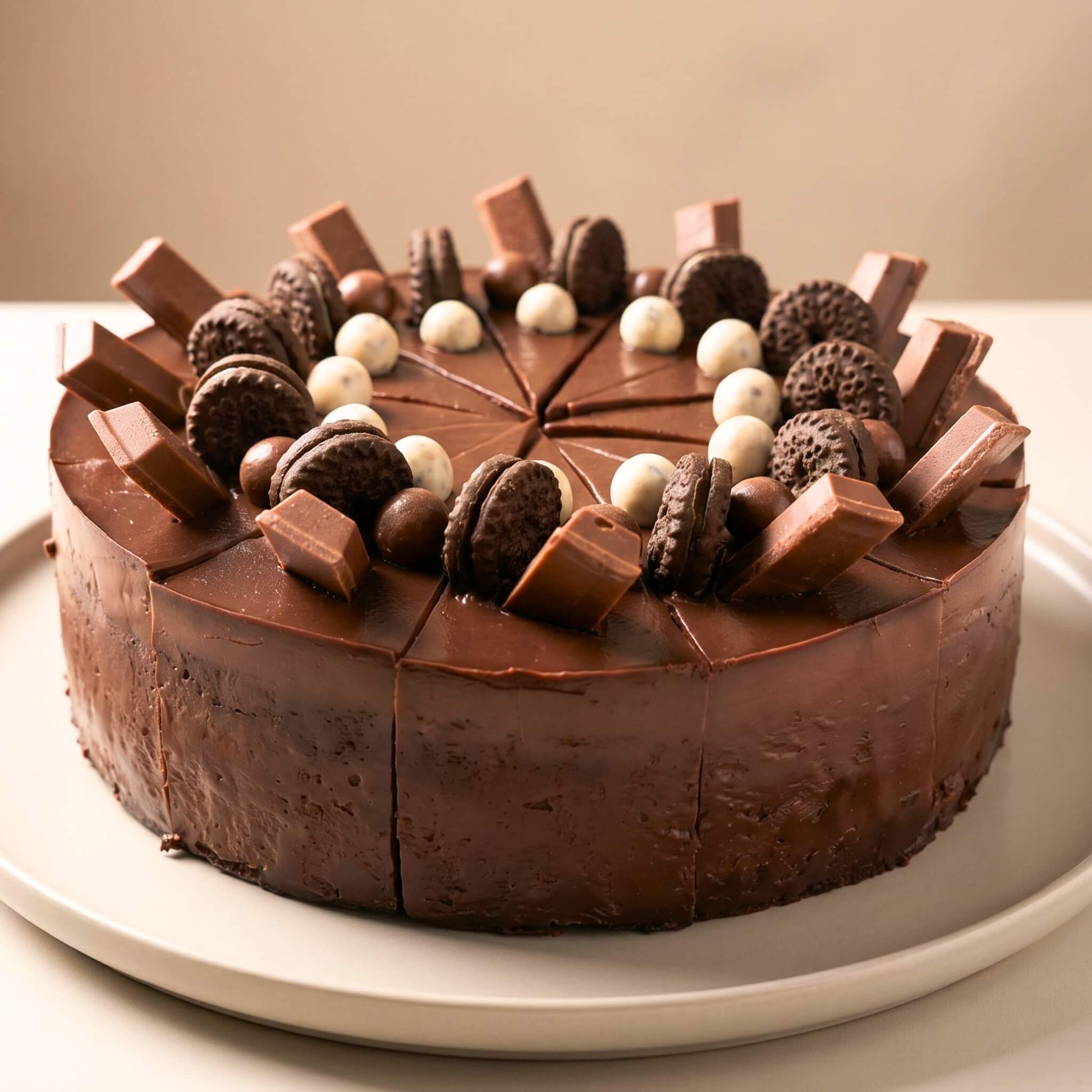 เค้กช็อกโกแลตหน้านิ่มโฮมเมดทั้งปอนด์ สำหรับสั่งวันเกิดในพัทยา จากร้าน Yummy Yim